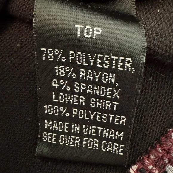 ALYX Black Layered Hem Women's Top with Paisley Detail 2X - Picture 4 of 7